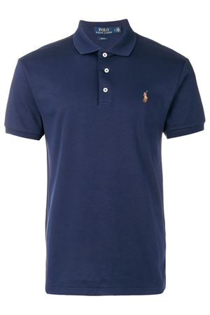 Blue cotton polo shirt RALPH LAUREN | 710685514003NAVY